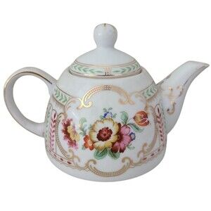 vintage royal scotland porcelain teapot cottagecore floral dainty